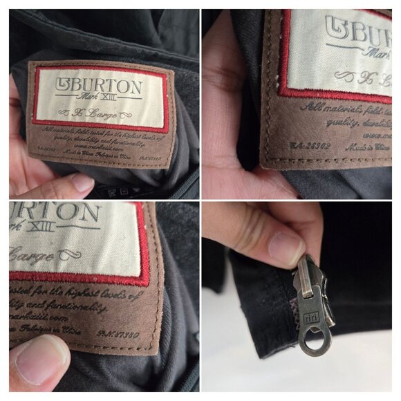 Burton Mark XIII Black Sovereign Snow Jacket Cashmere Wool Lining Men's Size XL - Picture 10 of 12